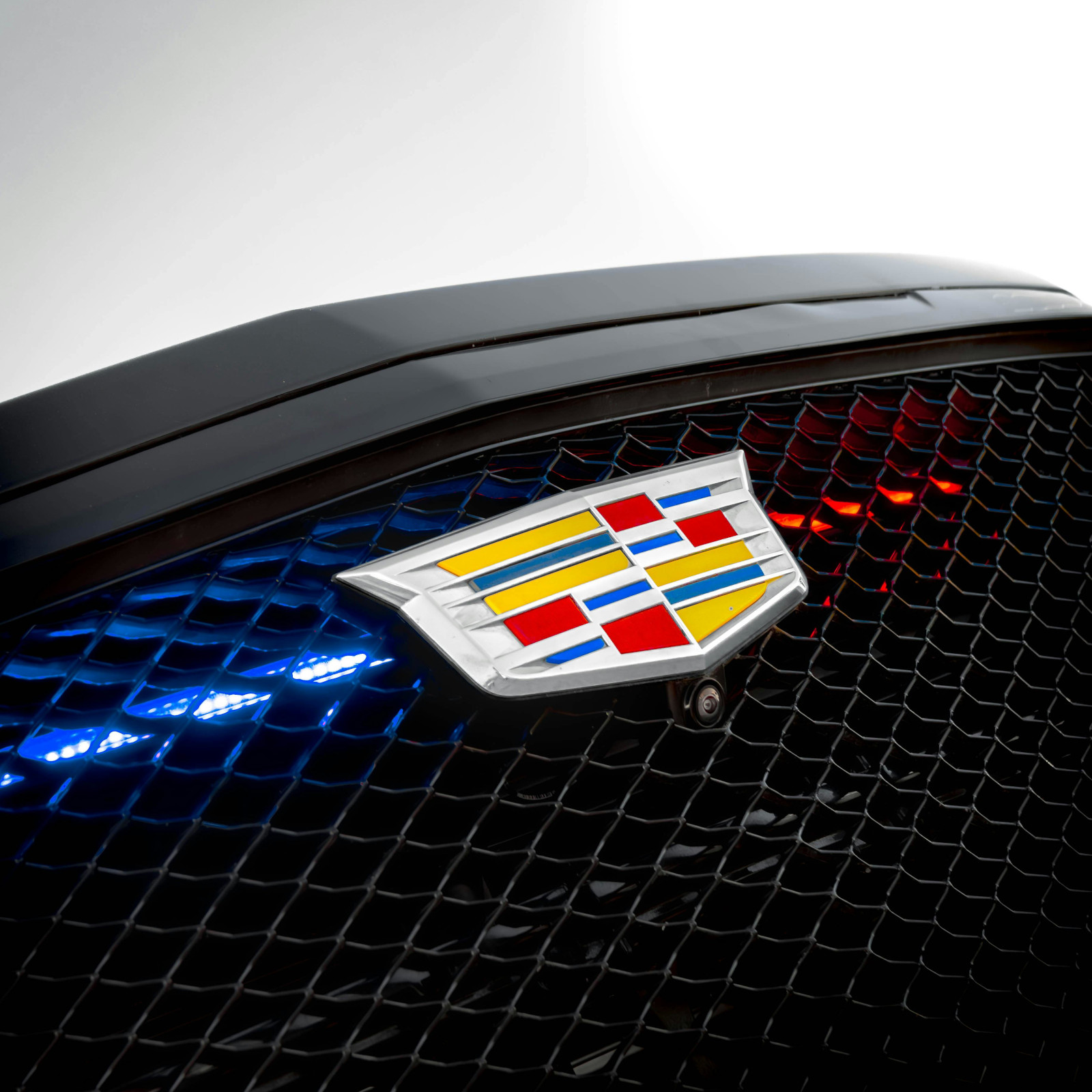 Cadillac Escalade window sticker on the passenger window