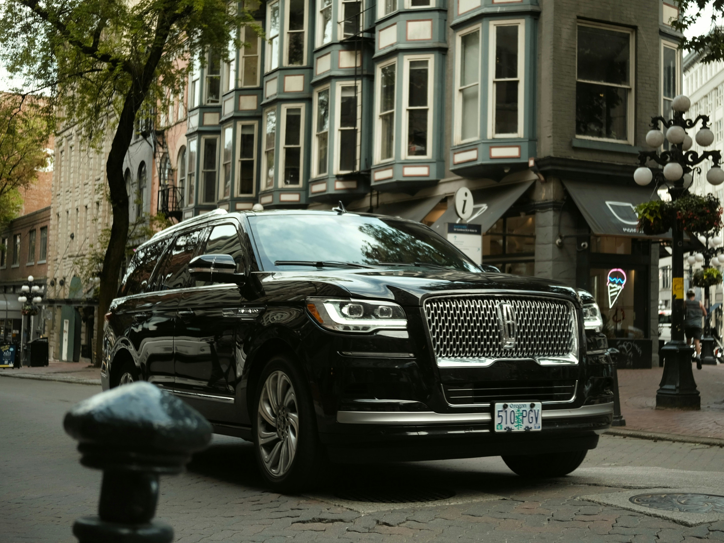 Car with original Monroney window sticker